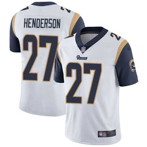Los Angeles Rams Limited White Men Darrell Henderson Road Jersey NFL Football #27 Vapor Untouchable